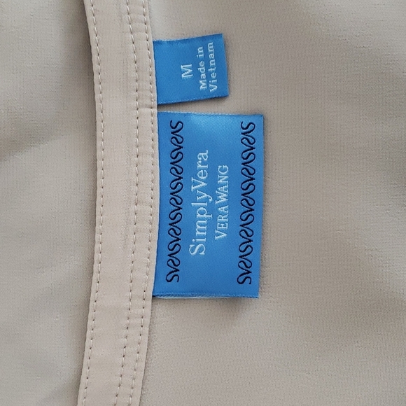 SIMPLY VERA WANG SLEEVELESS BLACK SEQUENCE TANK TOP BLOUSE, WOMEN'S: MEDIUM, $25 - Picture 5 of 7